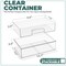Sorbus Acrylic Storage Containers with Pull-Out Drawers - 4 Pack 12” Long Clear Stackable Storage Bins Set